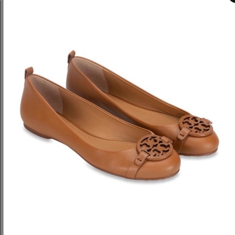 Tory Burch Gabriel Leather Ballet Flat Royal